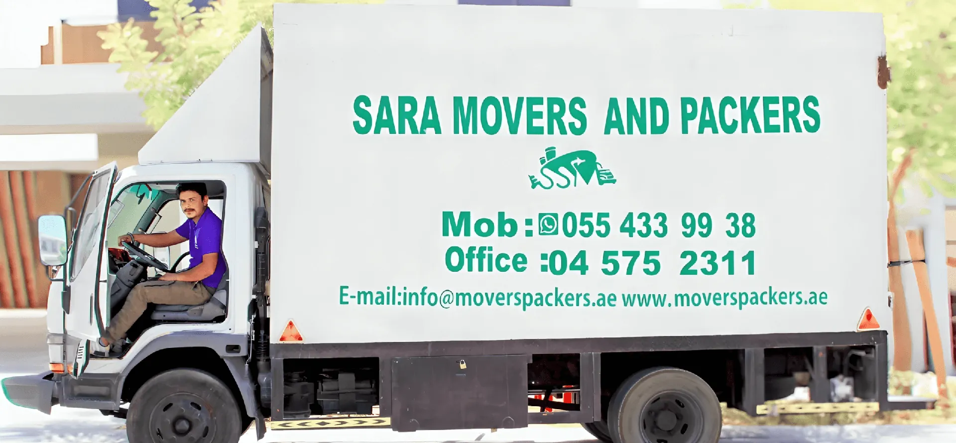Sara Movers and Packers moving truck